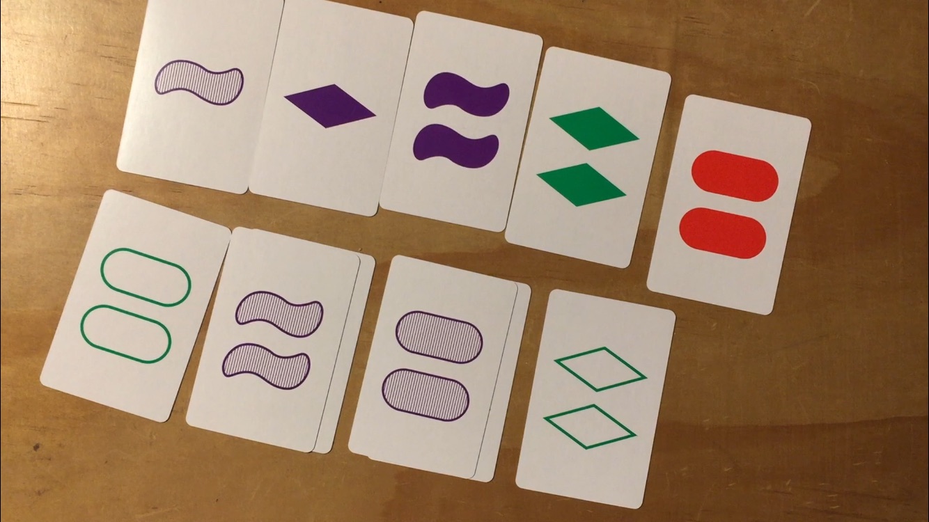 Sample 9 cards 3 sets